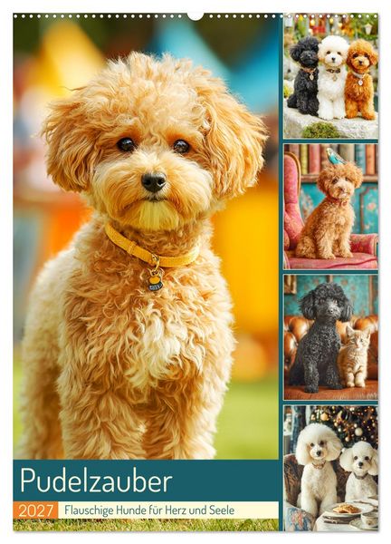Produktbild: Pudelzauber. Flauschige Hunde f&uuml;r Herz und Seele (Wandkalender 2027 DIN A2 hoch), CALVENDO Monatskalender