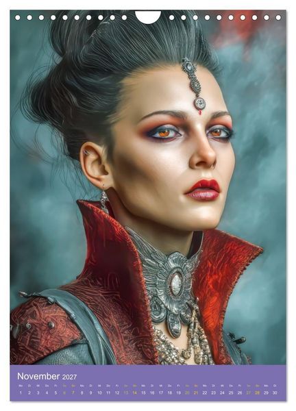 Produktbild: Sinnliche Vampirfrauen - Gef&auml;hrlich verf&uuml;hrerisch (Wandkalender 2027 DIN A4 hoch), CALVENDO Monatskalender