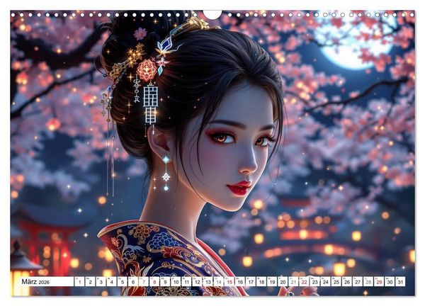 Produktbild: Fantasie Asia-Girls (Wandkalender 2026 DIN A3 quer), CALVENDO Monatskalender