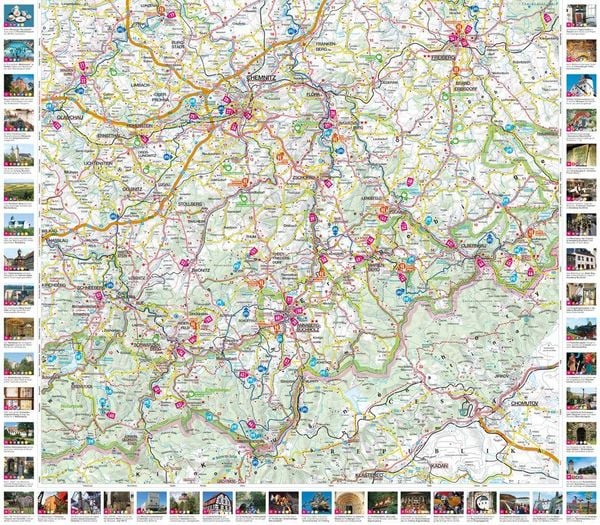 Produktbild: MARCO POLO Freizeitkarte 23 Erzgebirge, Chemnitz 1:100.000