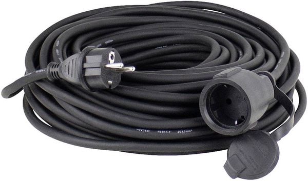 AS Schwabe 60383 Strom Verlängerungskabel 16A Schwarz 10.00m H07RN-F 3G 2,5mm²