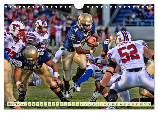 Produktbild: American Football - athletisch und riskant (Wandkalender 2026 DIN A4 quer), CALVENDO Monatskalender
