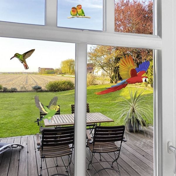 Produktbild: Gardigo Stickers Native Birds Fensteraufkleber Vogelbild Funktionsart Abschreckung 1St.