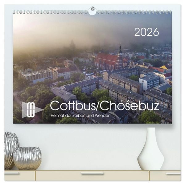 Cottbus/Chósebuz (hochwertiger Premium Wandkalender 2026 DIN A2 quer), Kunstdruck in Hochglanz