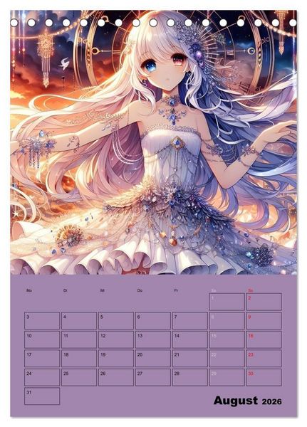 Produktbild: Sehnsucht nach Fantasie (Tischkalender 2026 DIN A5 hoch), CALVENDO Monatskalender