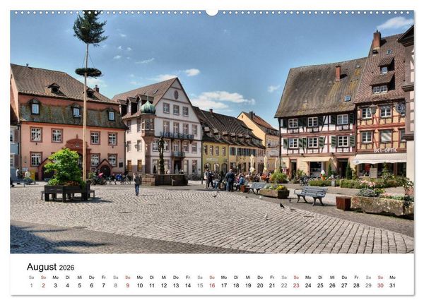 Produktbild: Gengenbach - romantisches Kleinod im Schwarzwald (hochwertiger Premium Wandkalender 2026 DIN A2 quer), Kunstdruck in Hochglanz