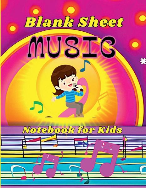 Produktbild: Blank Sheet Music Notebook for Kids