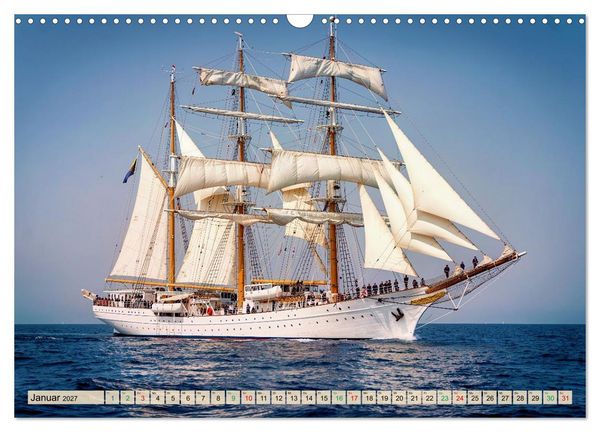 Produktbild: Segelschulschiffe - Weltweit (Wandkalender 2027 DIN A3 quer), CALVENDO Monatskalender