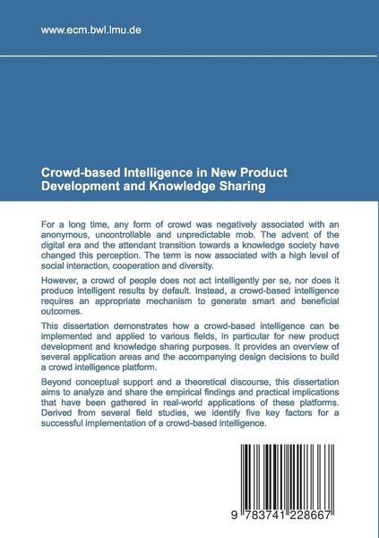 Produktbild: Crowd-based Intelligence in New Product Development and Knowledge Sharing