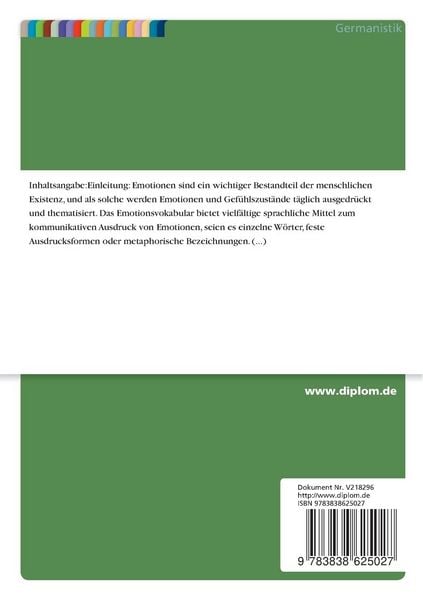 Produktbild: Der Erwerb des Emotionsvokabulars