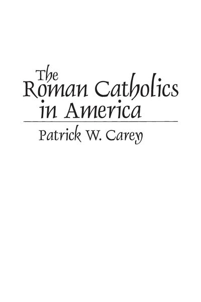 Produktbild: The Roman Catholics in America