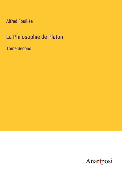 Produktbild: La Philosophie de Platon