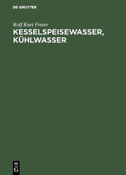 Produktbild: Kesselspeisewasser, K&uuml;hlwasser