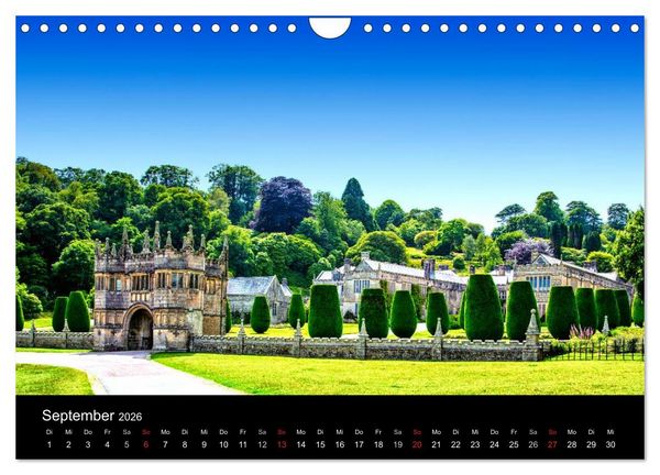 Produktbild: Burgen, Schl&ouml;sser, Landh&auml;user (Wandkalender 2026 DIN A4 quer), CALVENDO Monatskalender