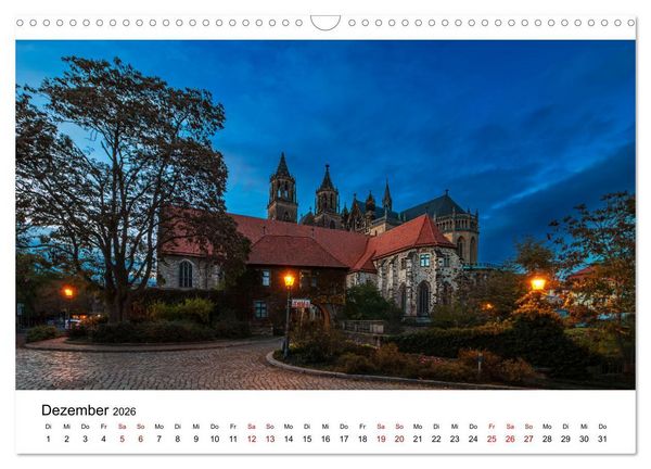 Produktbild: Auf den Spuren der Romanik zur blauen Stunde (Wandkalender 2026 DIN A3 quer), CALVENDO Monatskalender