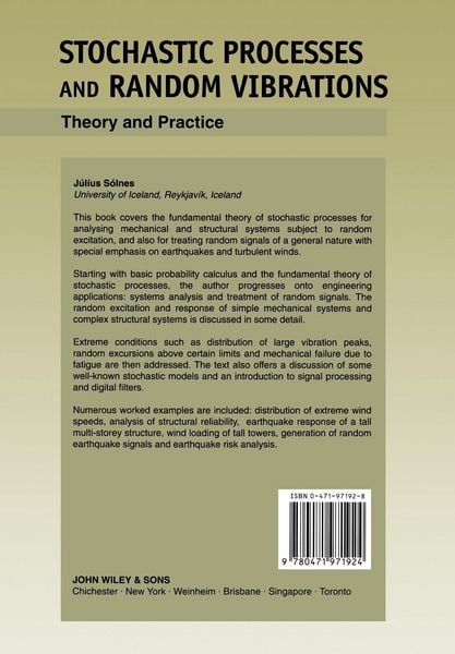 Produktbild: Stochastic Processes Random Vibrations
