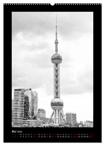 Produktbild: Shanghai zwischen Tradition und Business (hochwertiger Premium Wandkalender 2026 DIN A2 hoch), Kunstdruck in Hochglanz