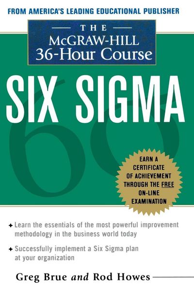 Produktbild: The McGraw Hill 36 Hour Six Sigma Course