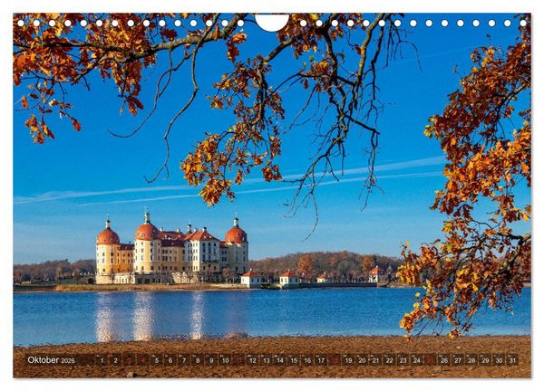 Produktbild: Moritzburg mit Schlossansichten (Wandkalender 2026 DIN A4 quer), CALVENDO Monatskalender