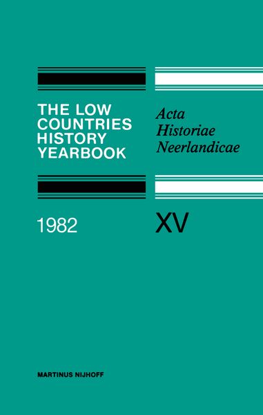 Produktbild: The Low Countries History Yearbook 1982