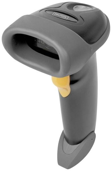 Digitus DA-81002 2D Barcode-Scanner Kabelgebunden 1D, 2D LED Schwarz Hand-Scanner inkl. Standfuß USB-A