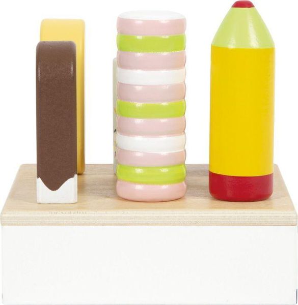 Small foot 12417 - Eis am Stiel fresh, Holz, Steckspiel, Zubehör für Kinderküche und Kaufladen