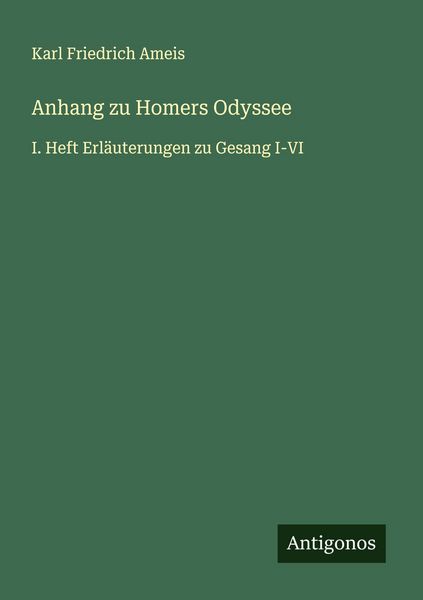 Produktbild: Anhang zu Homers Odyssee