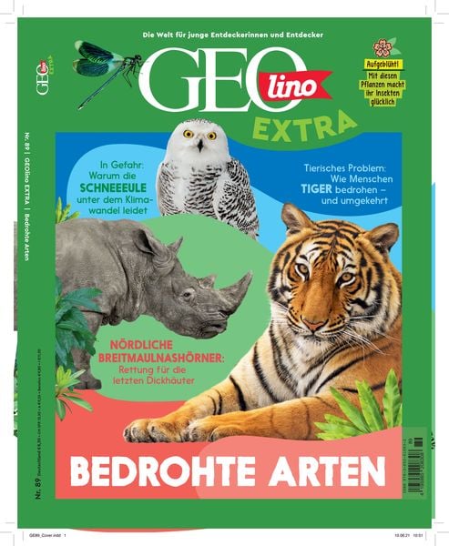 Produktbild: GEOlino Extra / GEOlino extra 89/2021 - Bedrohte Arten