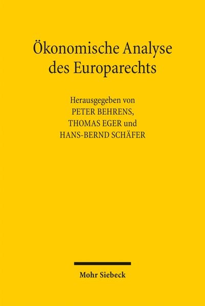 Produktbild: &Ouml;konomische Analyse des Europarechts