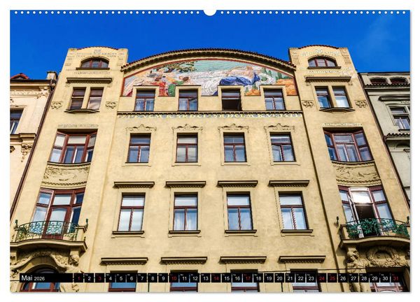 Produktbild: Jugendstilarchitektur - ein Bilderbogen quer durch Europa (hochwertiger Premium Wandkalender 2026 DIN A2 quer), Kunstdruck in Hochglanz