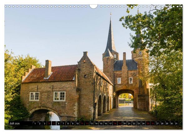 Produktbild: Zauberhaftes Delft - Perle der Niederlande (Wandkalender 2026 DIN A3 quer), CALVENDO Monatskalender