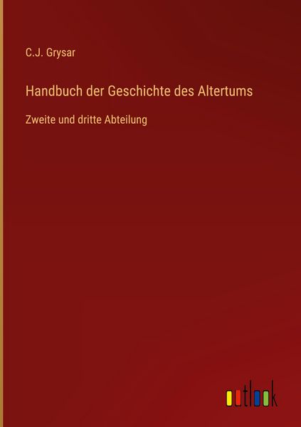 Produktbild: Handbuch der Geschichte des Altertums