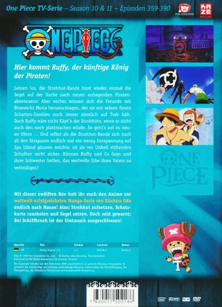 Produktbild: One Piece - TV-Serie Box Vol. 12 [6 DVDs]