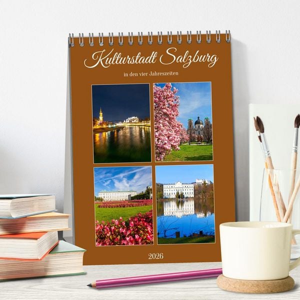 Produktbild: Kulturstadt Salzburg (Tischkalender 2026 DIN A5 hoch), CALVENDO Monatskalender