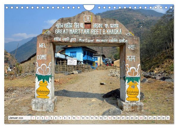 Produktbild: Traumtrekking in NEPAL (Wandkalender 2026 DIN A4 quer), CALVENDO Monatskalender