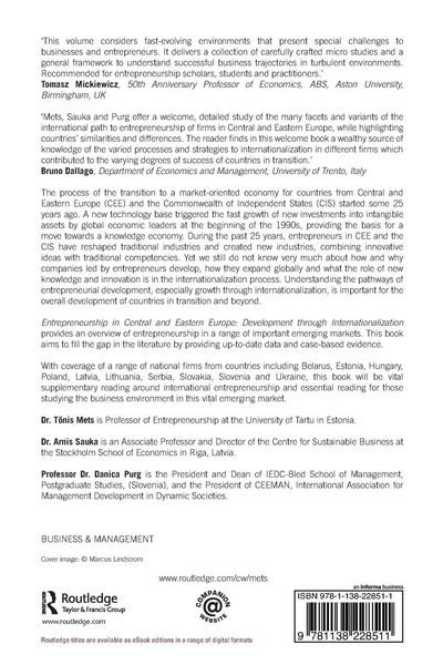 Produktbild: Entrepreneurship in Central and Eastern Europe