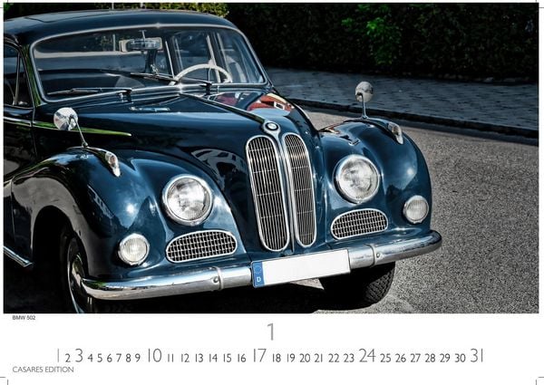 Produktbild: BMW Classic Cars Kalender 2027 &ndash; Wandkalender | Fotokalender Oldtimer 35x50cm BMW Odltimer - Hochwertiger Oldtimer Kalender.
