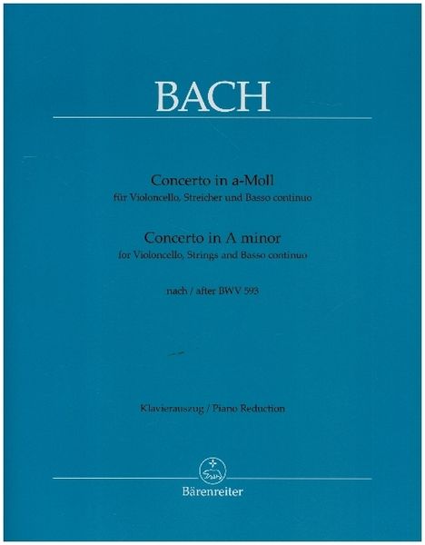 Bach, J: Concerto in a-Moll für Violoncello, Streicher