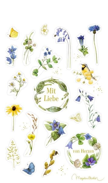 Produktbild: Stickerbogen mit 100 Stickern