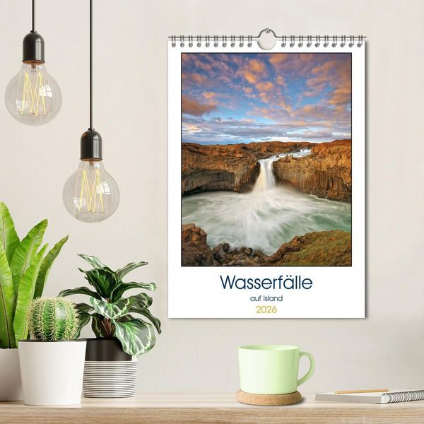 Produktbild: Wasserf&auml;lle auf Island (Wandkalender 2026 DIN A4 hoch), CALVENDO Monatskalender