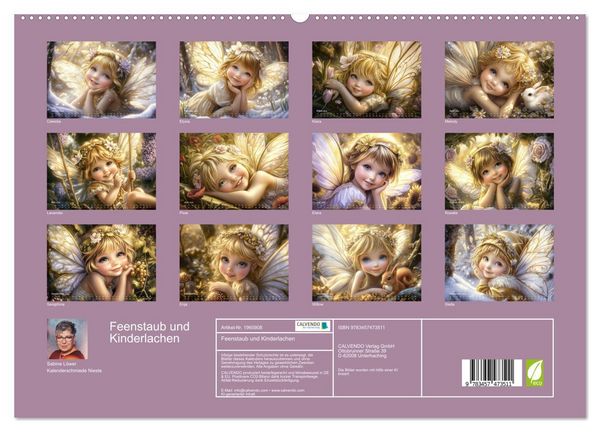 Produktbild: Feenstaub und Kinderlachen (hochwertiger Premium Wandkalender 2026 DIN A2 quer), Kunstdruck in Hochglanz