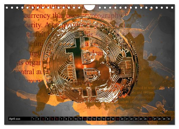 Produktbild: Bitcoins (Wandkalender 2026 DIN A4 quer), CALVENDO Monatskalender