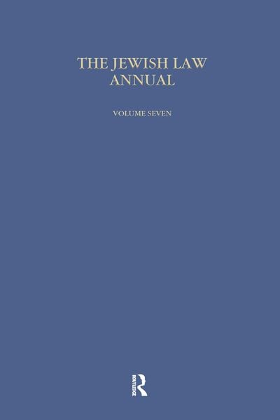Produktbild: Jewish Law Annual (Vol 7)