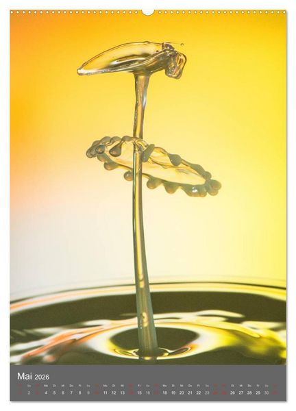 Produktbild: Liquid Art, Highspeed Tropfenfotografie (hochwertiger Premium Wandkalender 2026 DIN A2 hoch), Kunstdruck in Hochglanz