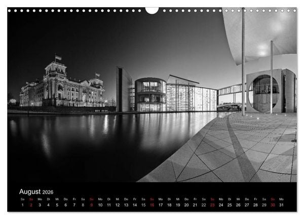 Produktbild: Berlin Monochrome (Wandkalender 2026 DIN A3 quer), CALVENDO Monatskalender