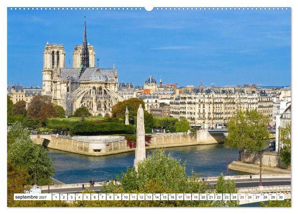 Produktbild: Les cath&eacute;drales fran&ccedil;aises &ndash; Des chefs-d'&oelig;uvre de l&rsquo;architecture gothique (Calendrier mural haut de gamme 2027 DIN A2 vertical), CALVENDO calendrier mensuel