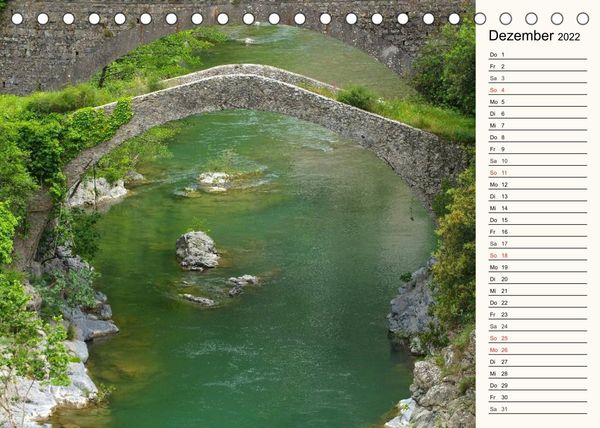 Produktbild: Steinbogenbr&uuml;cken in Italien (Tischkalender 2022 DIN A5 quer)