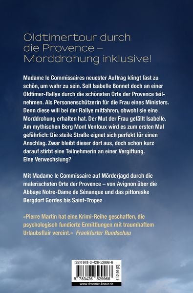 Produktbild: Madame le Commissaire und die t&ouml;dliche Rallye