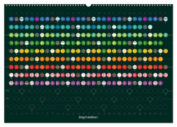 Produktbild: Perlenkalender (Wandkalender 2027 DIN A2 quer), CALVENDO Monatskalender