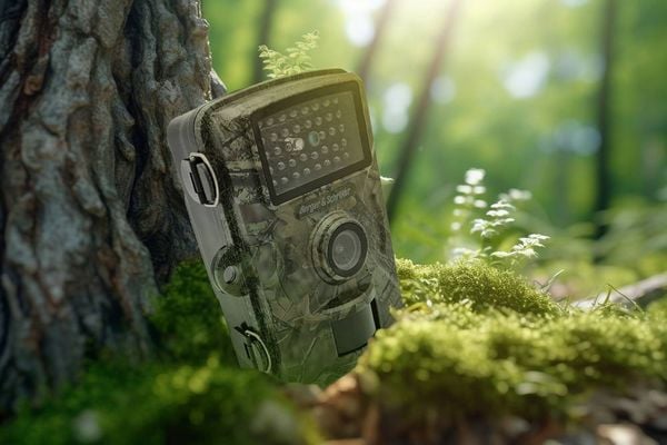 Produktbild: Berger & Schr&ouml;ter DH1 Wildkamera 16 Megapixel Black LEDs, Tonaufzeichnung Camouflage Gr&uuml;n, Camouflage Braun